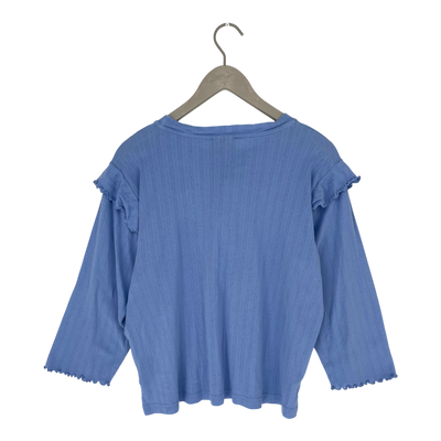 Aarre frill shirt, sky blue | woman S