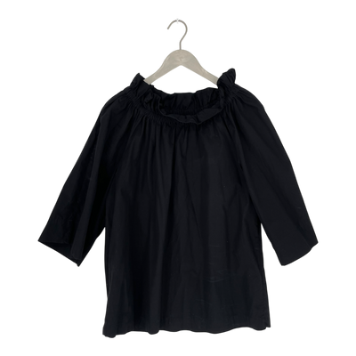 Marimekko salli solid shirt, black | woman XL