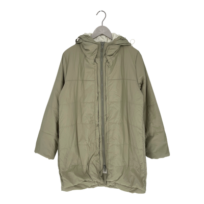 Embassy of Bricks and Logs largo puffer jacket, pale olive | unisex S