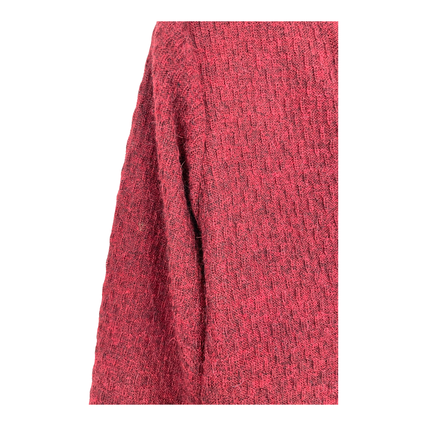Alpa alpaca drizzle cardigan, burgundy | woman M