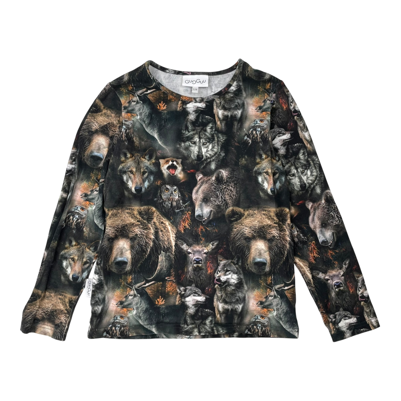 Gugguu shirt, wild animals | 128cm