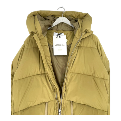 Embassy of Bricks and Logs lourdes puffer jacket, green | unisex M