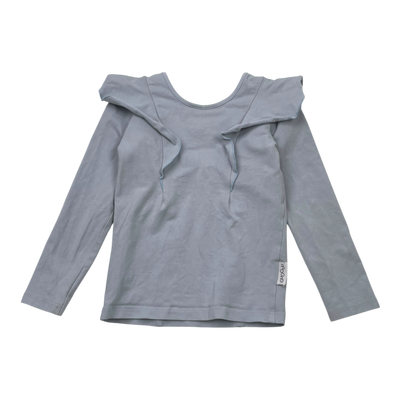 Gugguu frill shirt, powder blue | 92cm