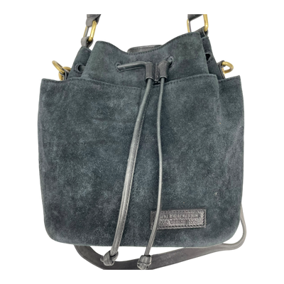 Holzrichter suede bucket bag, black