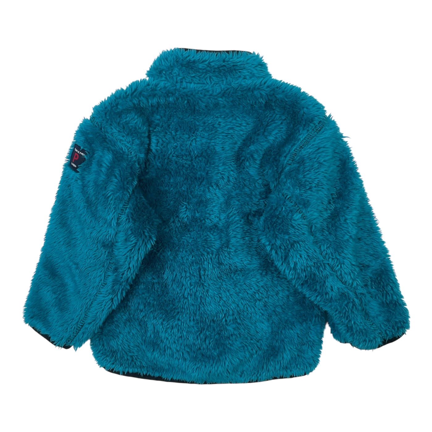 Polarn O. Pyret fluffy jacket, turquoise | 74cm