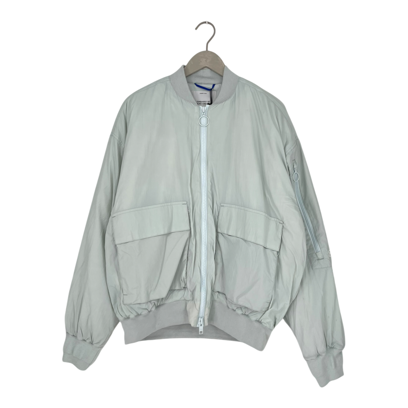 Embassy of Bricks and Logs bansar bomber jacket, ice blue | unisex L