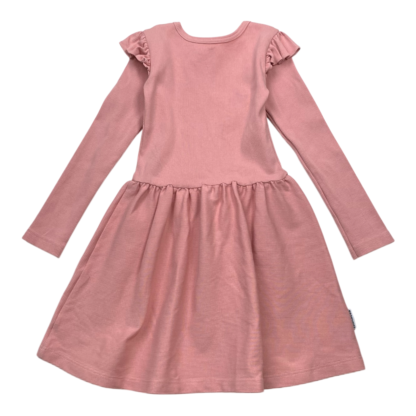 Metsola rib dress, pink | 110/116cm