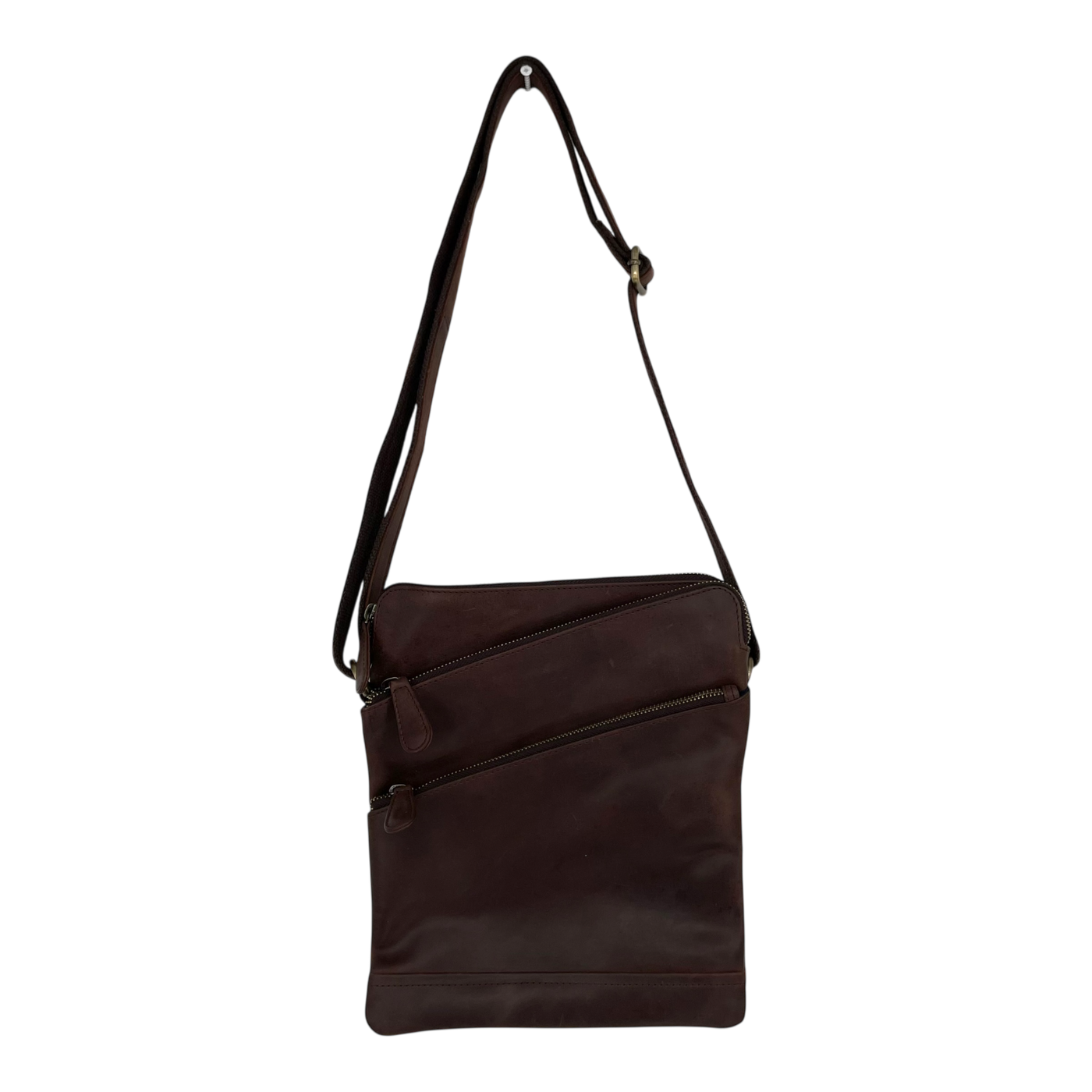Holzrichter leather shoulder bag, brown