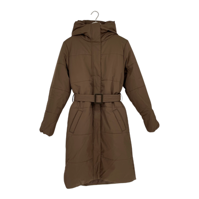 Embassy of Bricks and Logs asby puffer coat, brown | unisex S