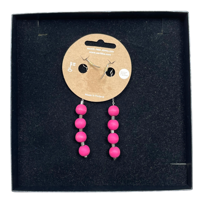 Aarikka drops earrings, pink