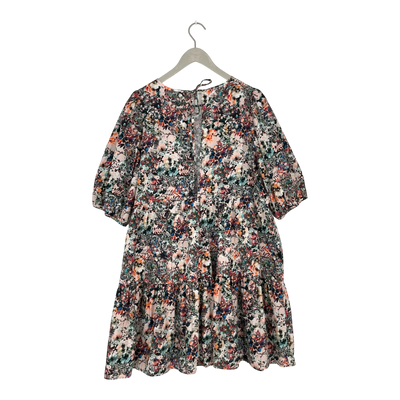 Kaiko tiered mini dress, blooming forest | woman XL