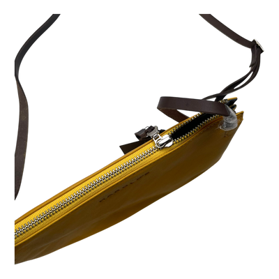 Harold's Bags leather chaza crossbag medium, yellow