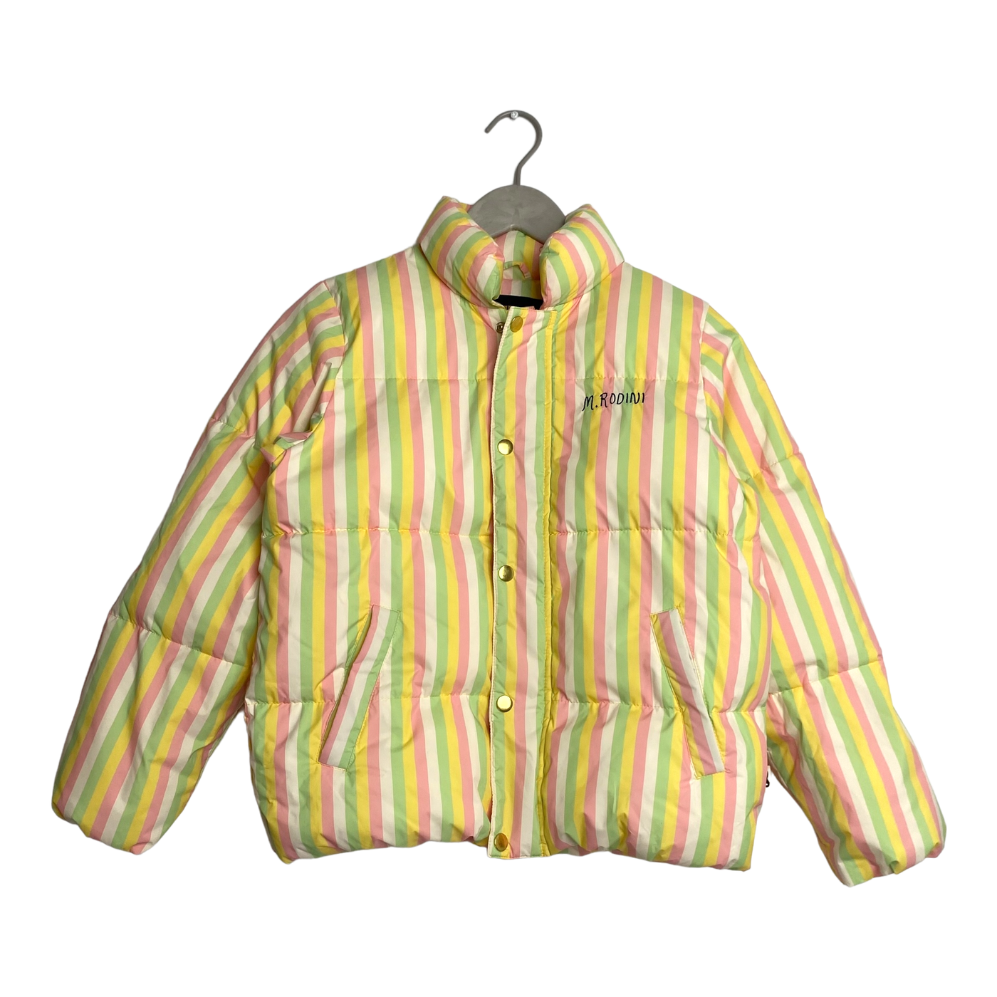 Mini Rodini puffer jacket, stripes | 140/146cm