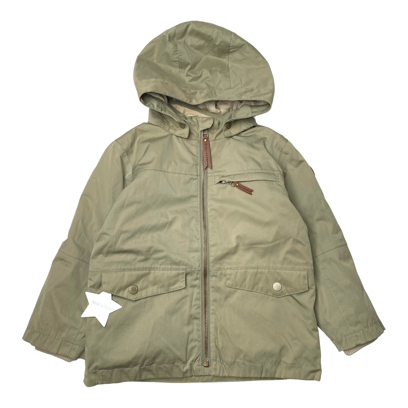 Mini A Ture alper spring parka, vert | 104cm