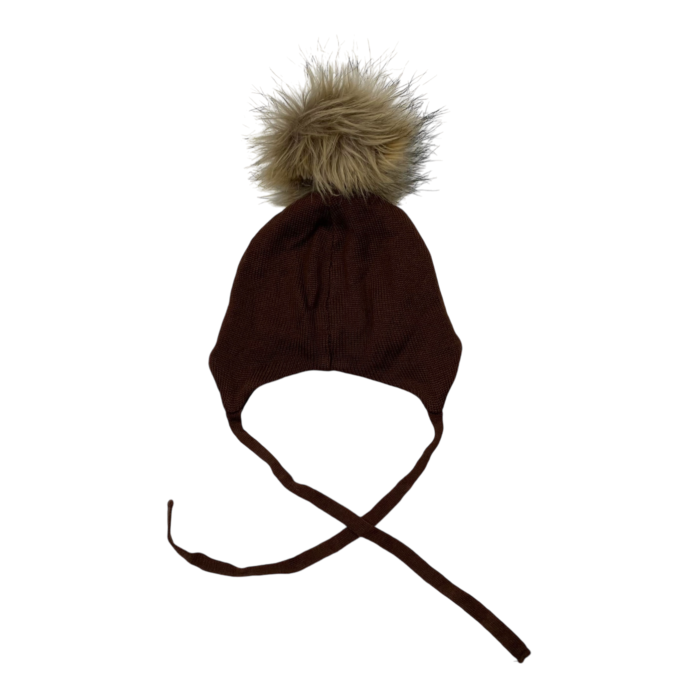 Gugguu merino furry beanie, brown | 35/36cm