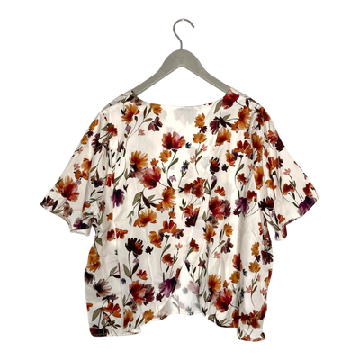 Kaiko wrap back blouse, flower | woman XL