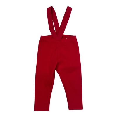 Metsola rib brace leggings, red | 74/80cm