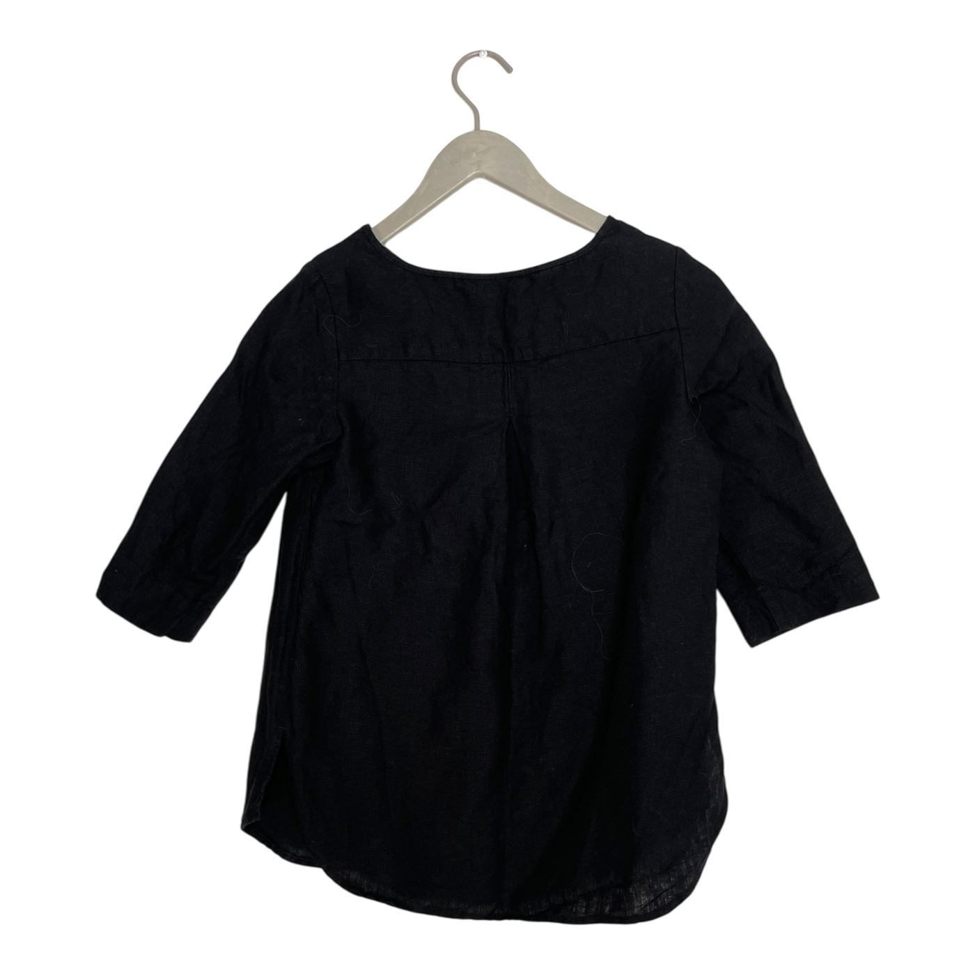 Nakoa classic linen shirt, black | woman XS