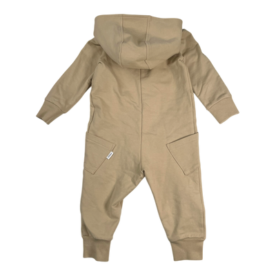 Gugguu sweat jumpsuit, wheat | 74cm