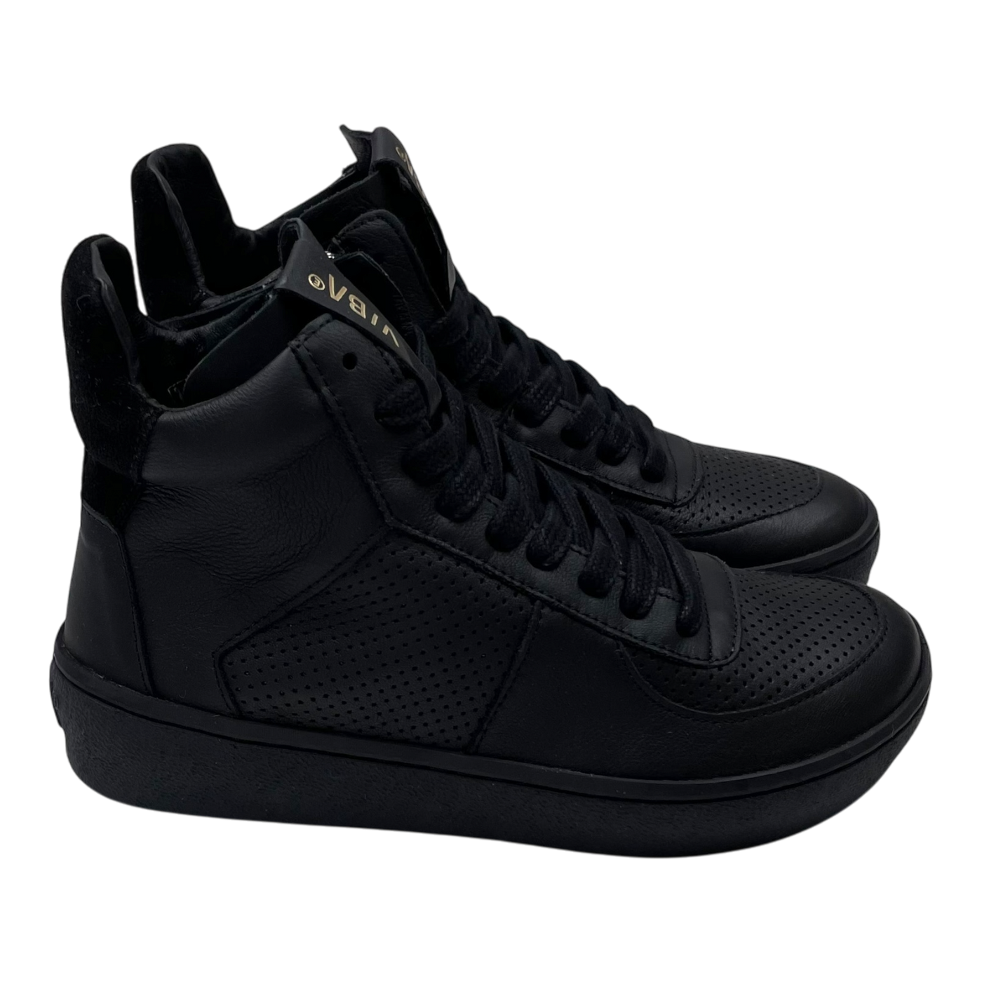 VIBAe Berlin bio leather sneakers, black | 38