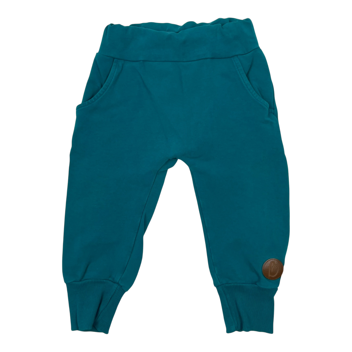 Blaa baby sweatpants, teal | 74/80cm