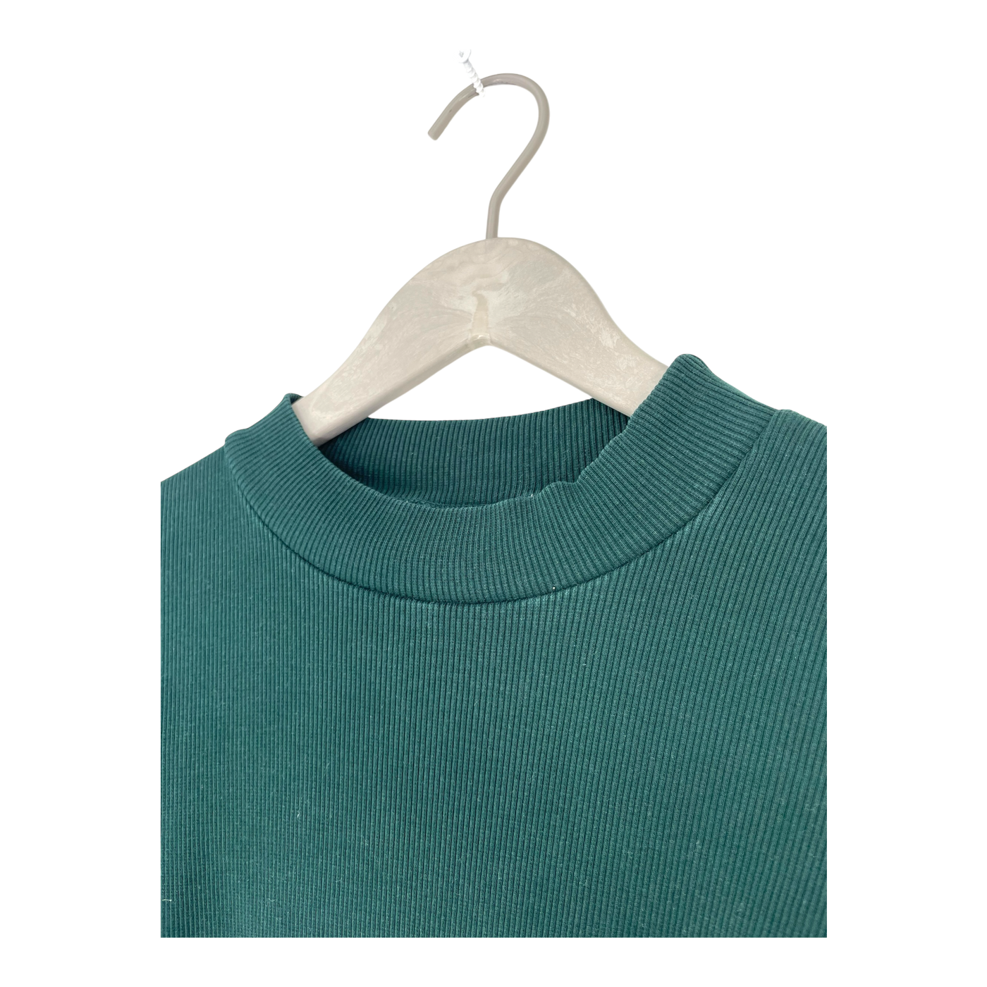 Aarre rib shirt, emerald green | woman XS