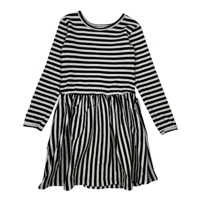 Metsola rib dress, stripe | 110/116cm