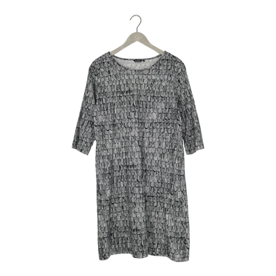 Marimekko varpu dress, black and white | woman L