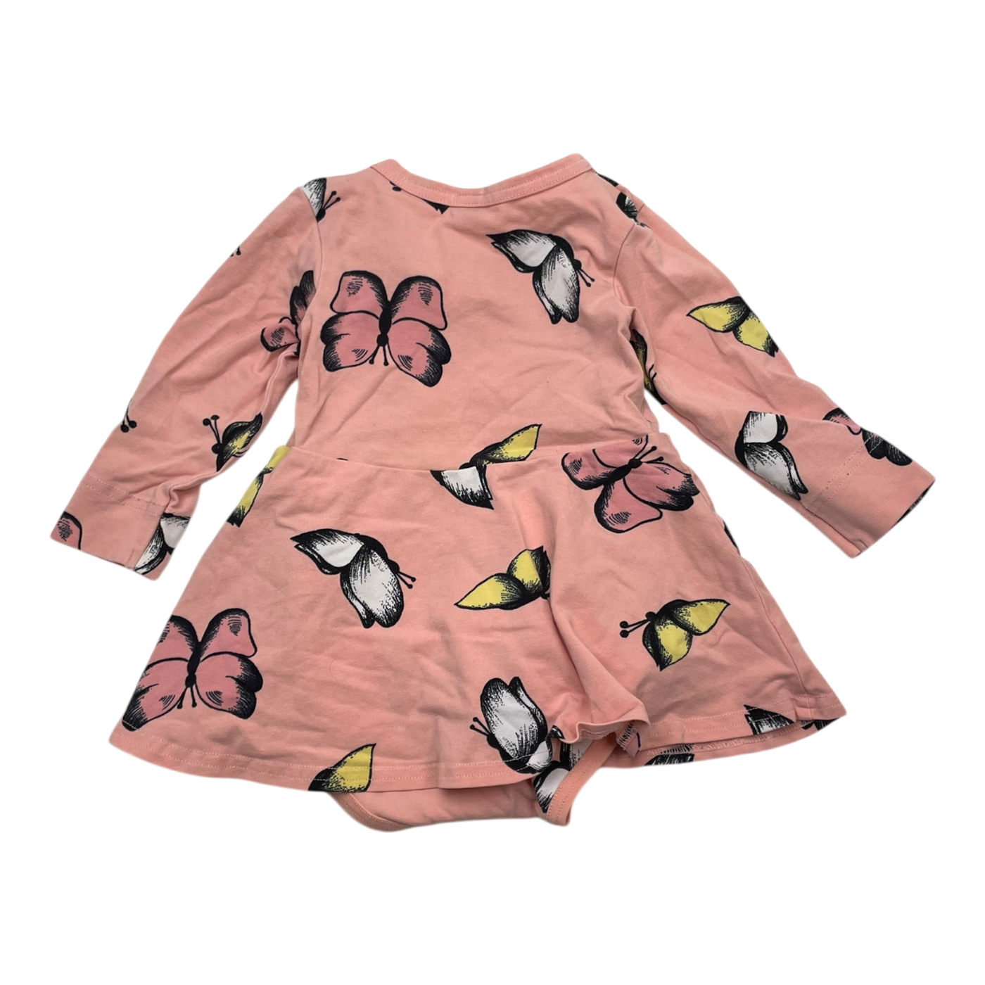 Blaa body dress, butterfly | 62/68cm
