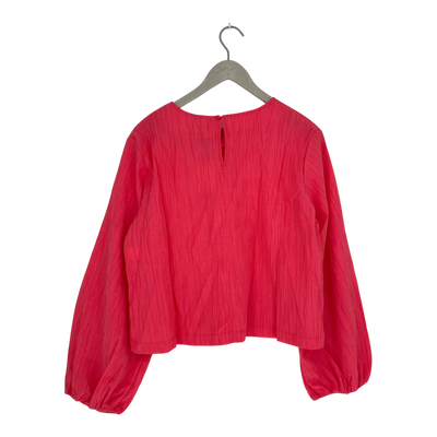 Papu puff sleeve shirt, raspberry | woman S