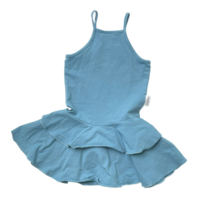 Gugguu spagetti frilla dress, blue | 98cm