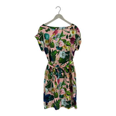 Uhana silk dress, flowers | woman L