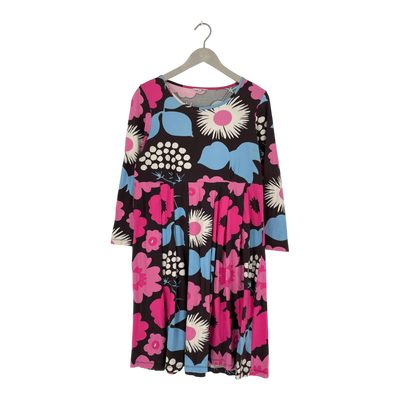 Marimekko tricot dress, flowers | woman XL