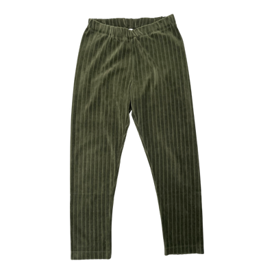 Mainio velour pants, hunter green | 146/152cm