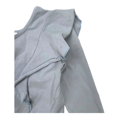 Gugguu frill shirt, powder blue | 92cm