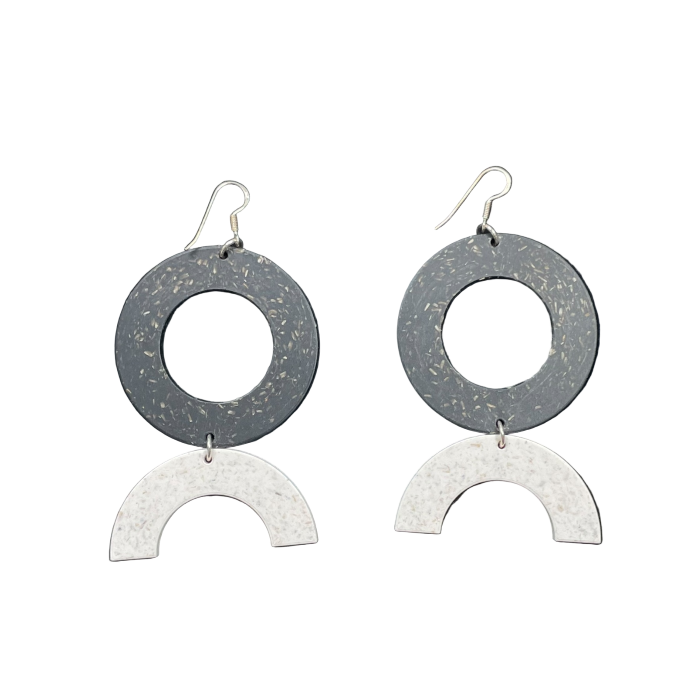 Papu earrings, black/ivory | onesize