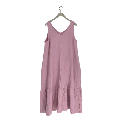 R-Collection linen dress, pink | woman XL