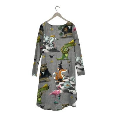 Ommellinen tricot dress, animals | woman S