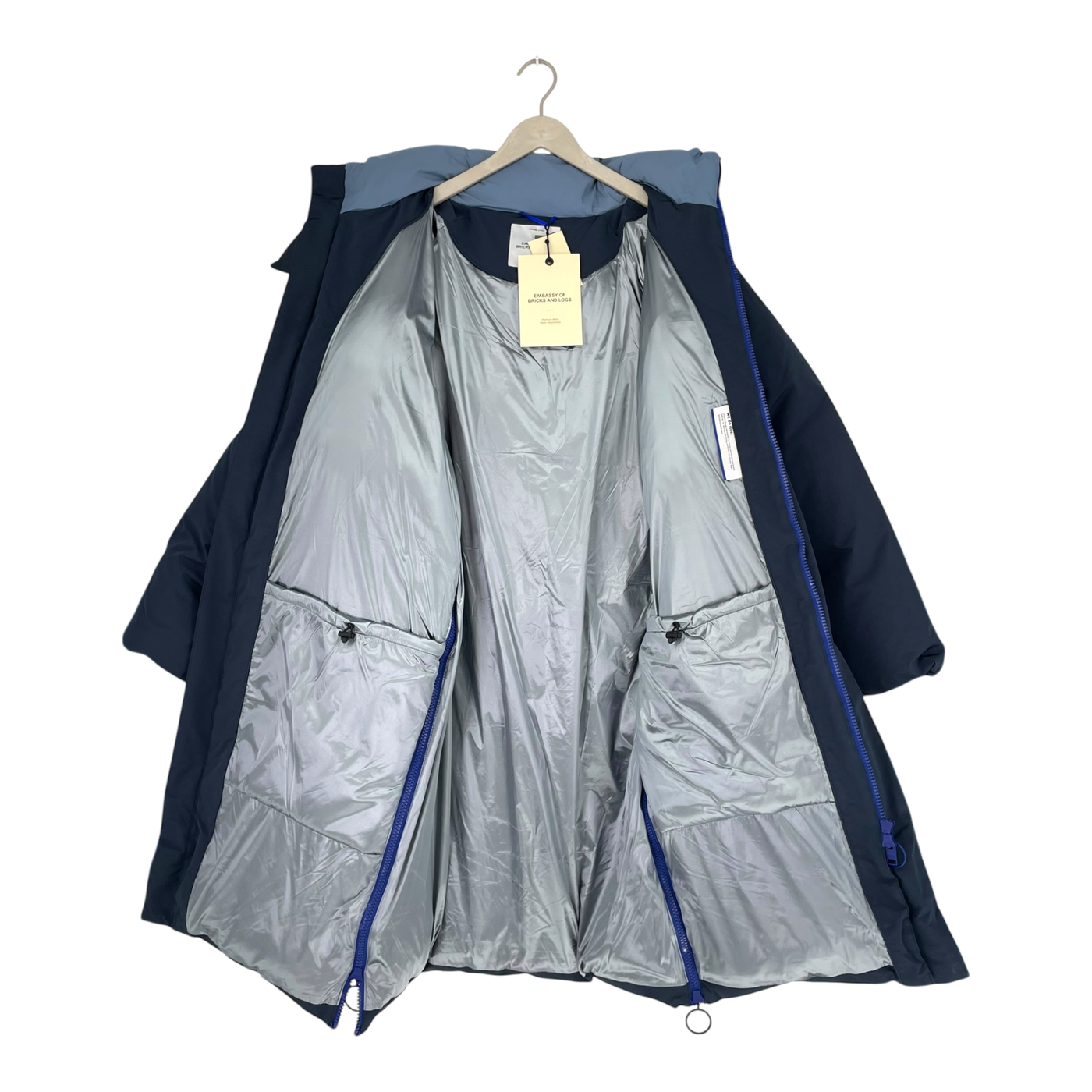 Embassy of Bricks and Logs ogoki puffer jacket, navy blue | unisex L