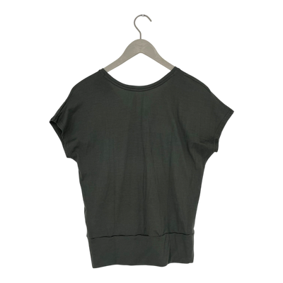 North Outdoor merino t-shirt, hunter green | woman XS