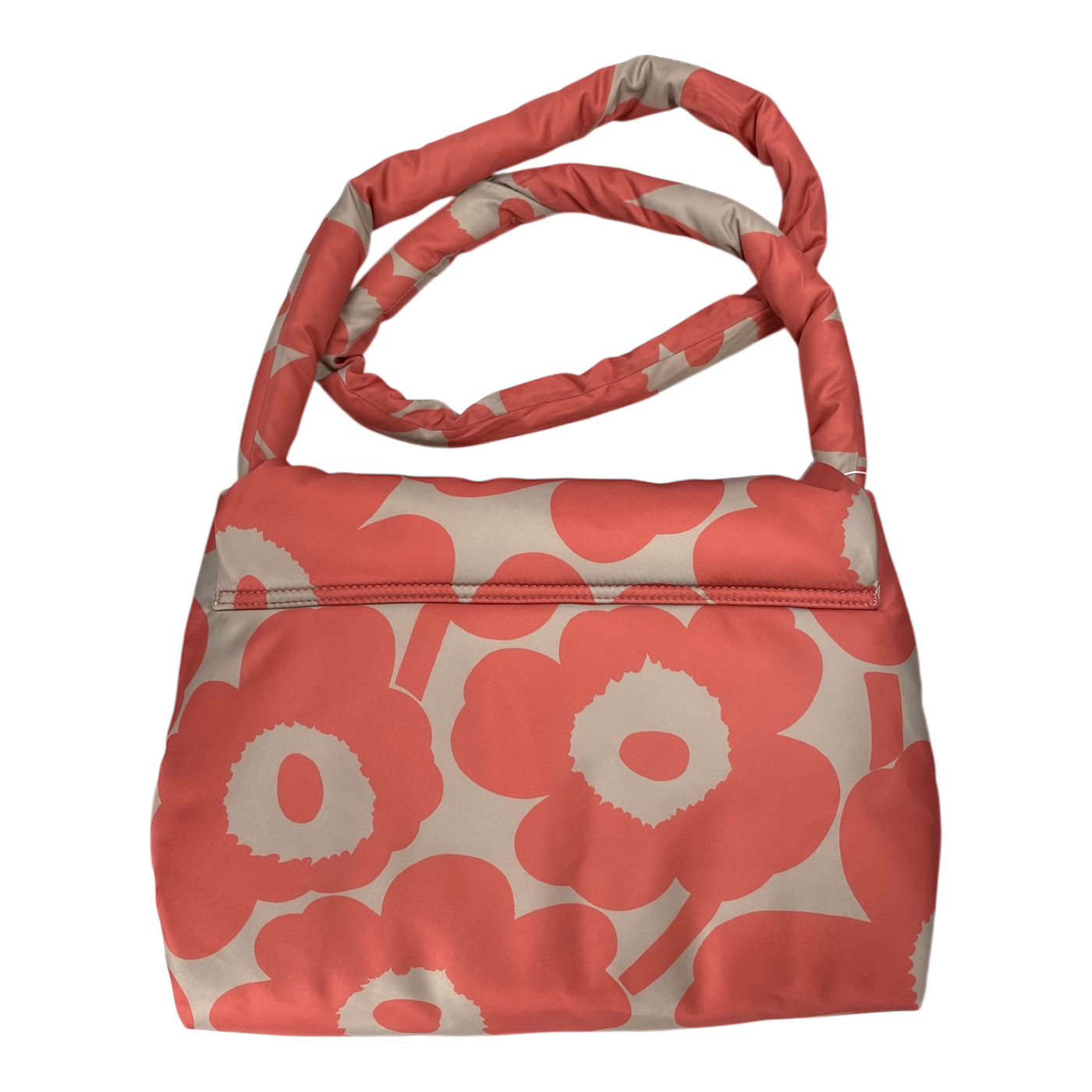Marimekko messenger pillow unikko, beige/salmon pink | onesize