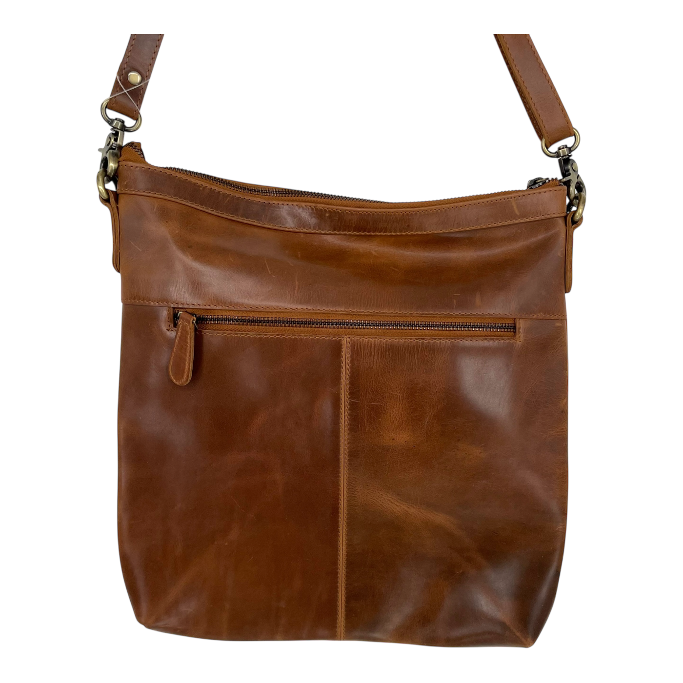 Holzrichter leather hobo bag, caramel