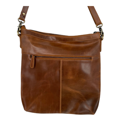 Holzrichter leather hobo bag, caramel