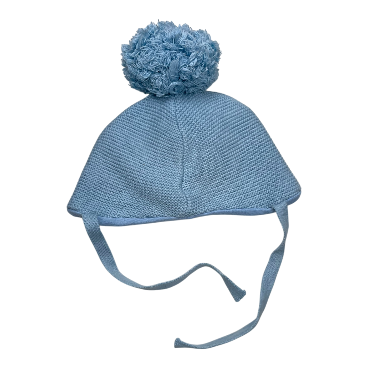 Metsola knit cotton beanie, baby blue | 0-6m