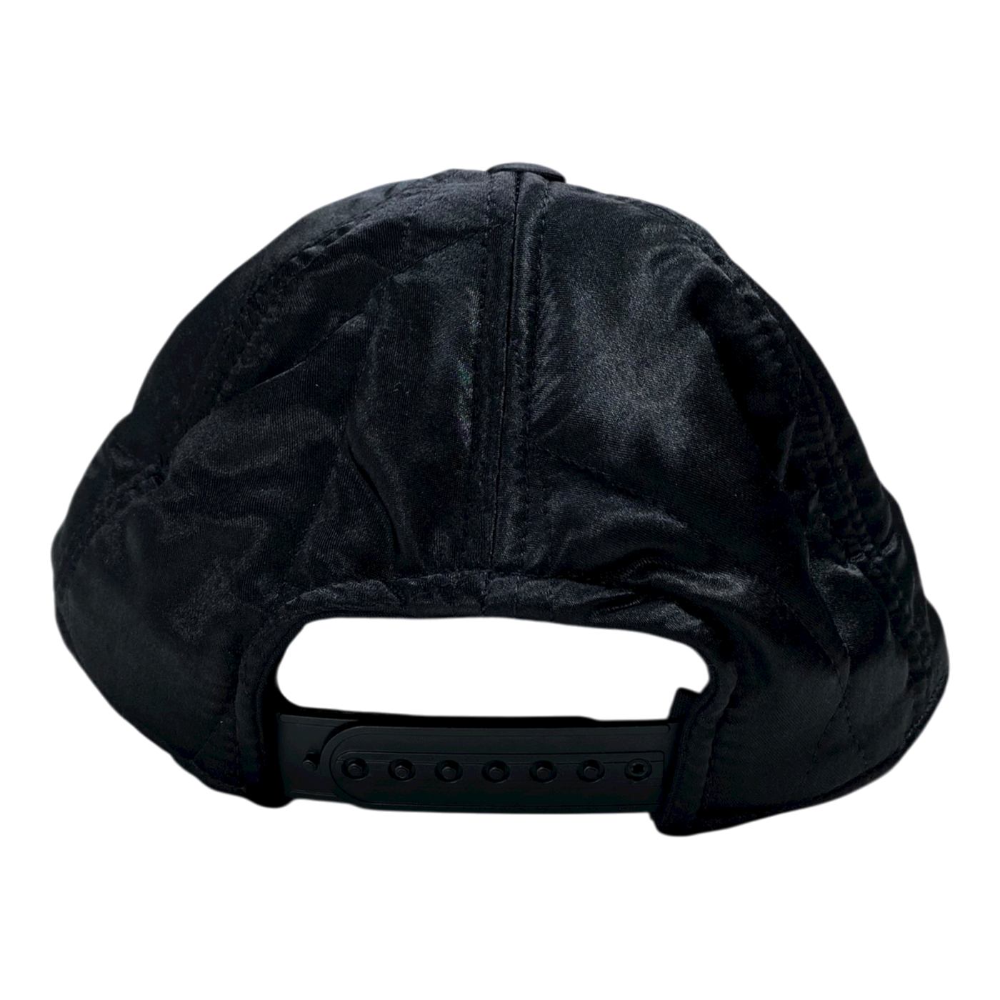Vimma quilted satin cap, black