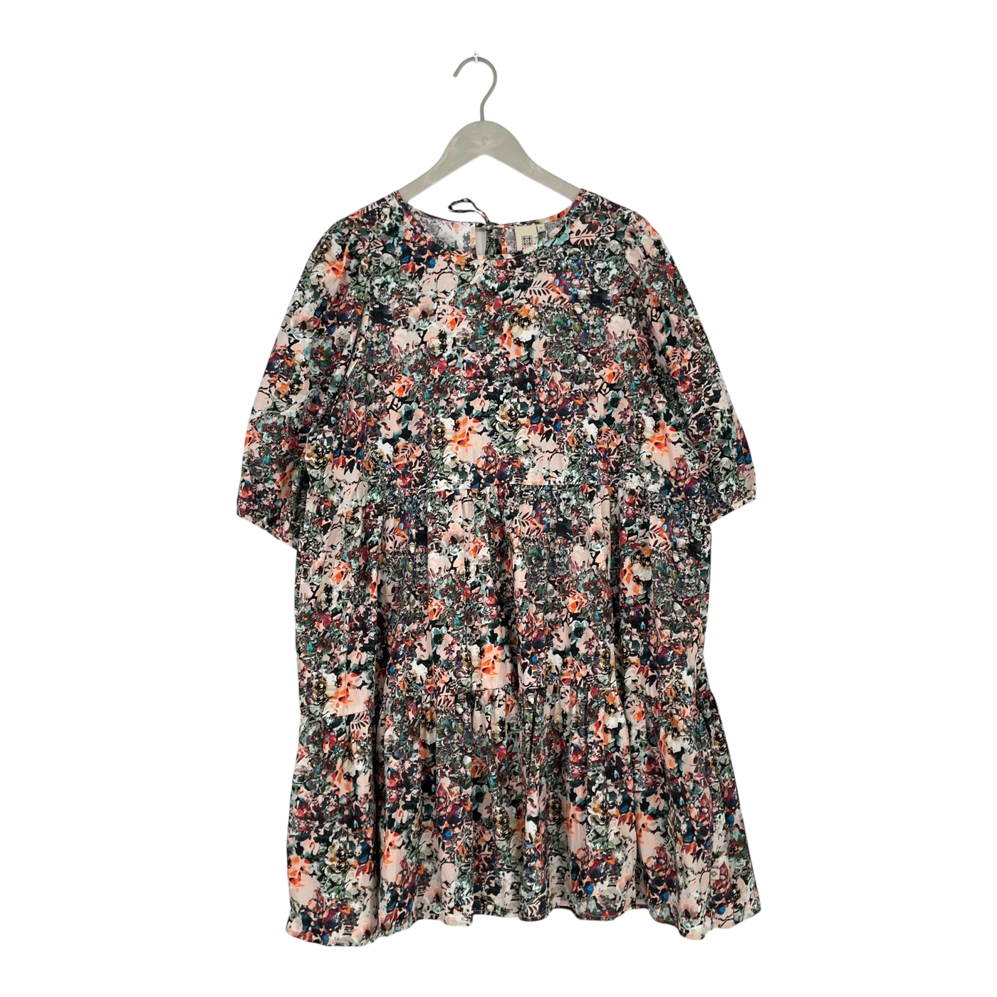 Kaiko tiered mini dress, blooming forest | woman XL