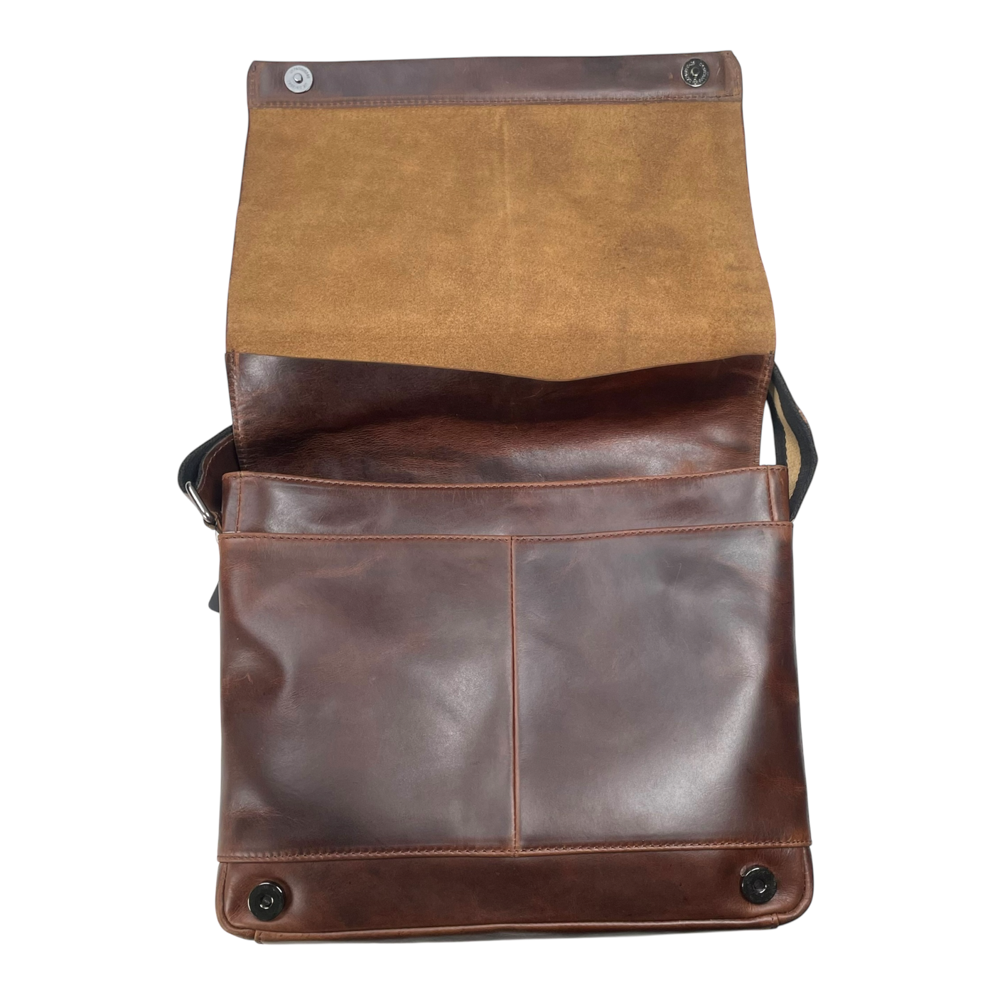 Harold's Bags leather campo messenger bag M, dark brown