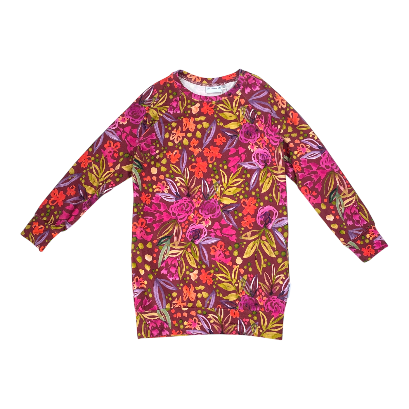 Versonpuoti tunic dress, flowers | 128/134cm