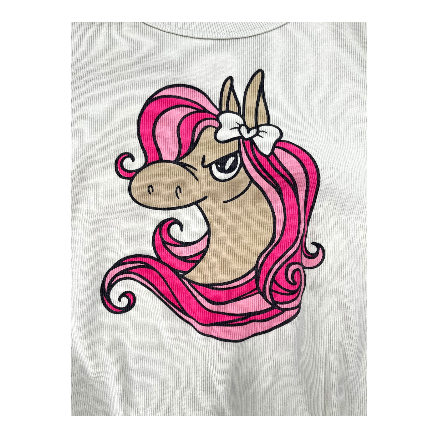 Mainio rib shirt, unicorn | 134/140cm