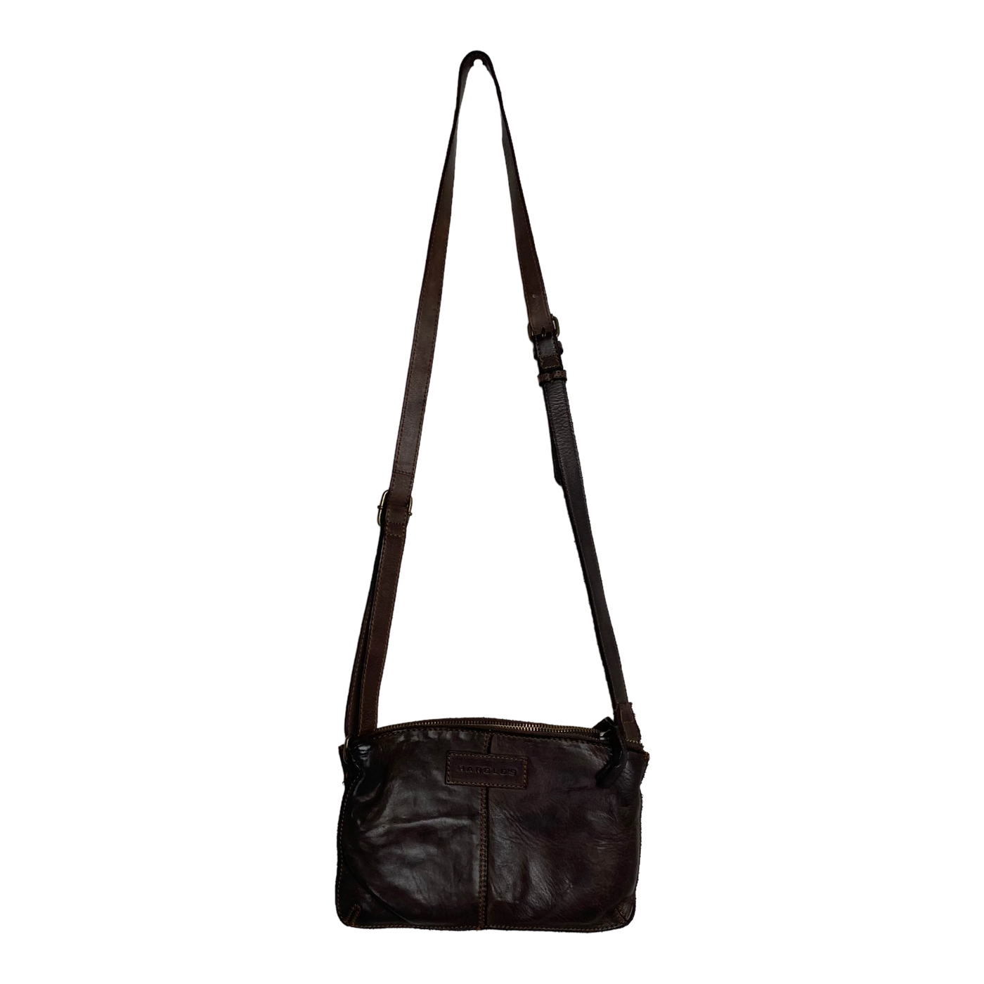 Harold's Bags leather submarine handbag small, brown